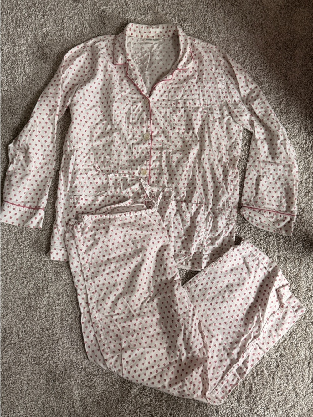 Roller Rabbit Pink Heart Pajama Set - Picture 4 of 5